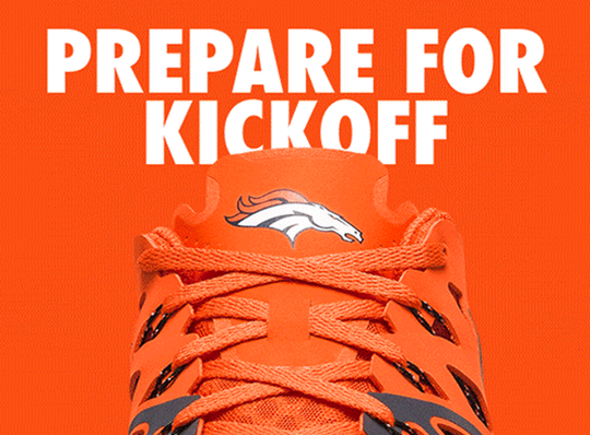 Denver Broncos Nike Train Speed 4 Shoes - Fan Shop TODAY