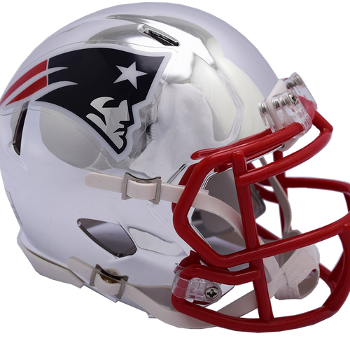 New England Patriots Riddell Mini-Speed Chrome Alternate Helmet - Fan Shop TODAY