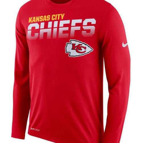 Kansas City Chiefs Nike Sideline Line of Scrimmage Long Sleeve T-Shirt - Fan Shop TODAY