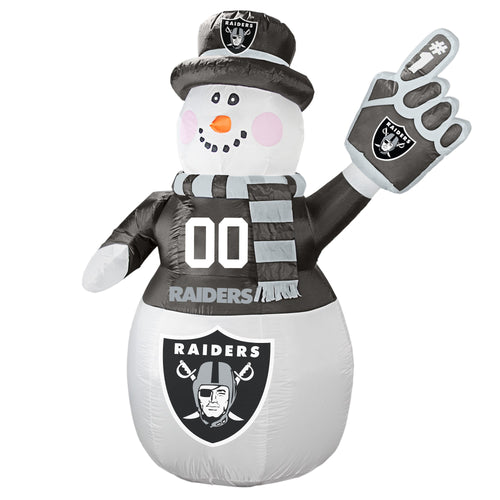 Oakland Raiders NFL Inflatable Snowman 7' - Fan Shop TODAY