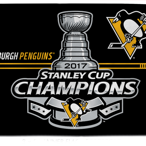 Penguins NHL 2017 Stanley Cup Champions - 3' x 5' Banner Flag - Fan Shop TODAY