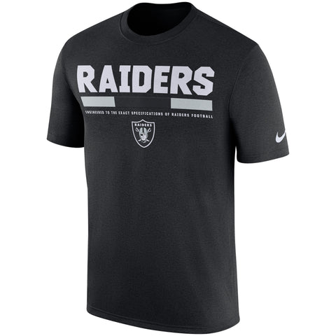 Oakland Raiders Nike Sideline Legend Staff Performance T-Shirt | Fan ...