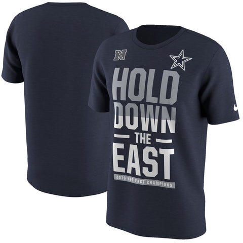 Dallas Cowboys Shirts - Cowboys NFL Hold Down The East Champions Nike T- S / Navy Blue by Fan Shop Today