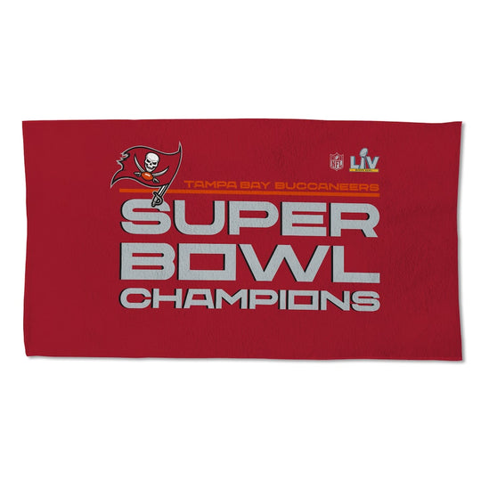 Tampa Bay Buccaneers Super Bowl LV Champions Locker Room Towel 22'' x 42'' - Fan Shop TODAY