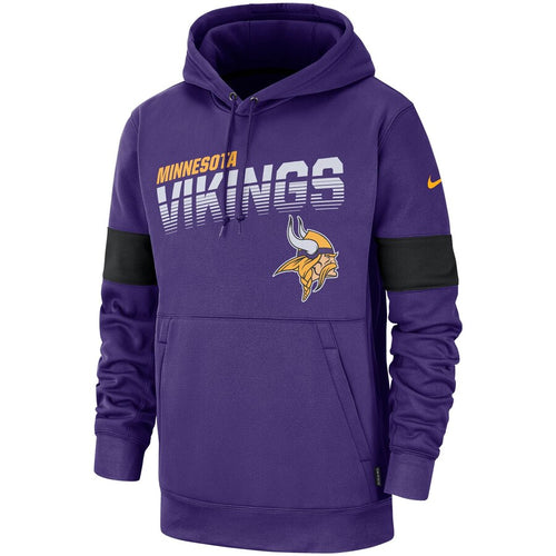 Minnesota Vikings Nike Sideline Team Logo Performance Pullover Hoodie - Fan Shop TODAY