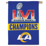 Los Angeles Rams Super Bowl LVI Champions 2-Sided Banner Flag 28" x 40" - Fan Shop TODAY