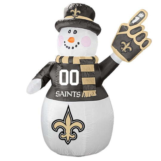 New Orleans Saints NFL Inflatable Snowman 7' - Fan Shop TODAY
