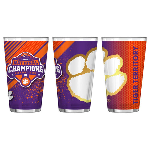 Clemson Tigers 2018 National Champions 16oz. Sublimated Pint Glass - Fan Shop TODAY
