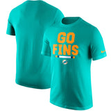 Miami Dolphins Nike Men's Local Verbiage Aqua T-Shirt - Fan Shop TODAY