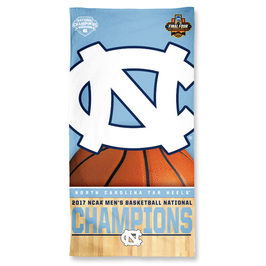 UNC Tar Heels 2017 NCAA Men's Basketball National Champions 30" x 60" Spectra Beach Towel - Fan Shop TODAY