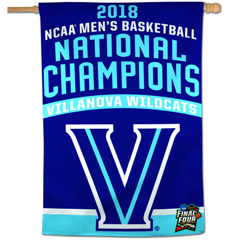 Villanova Wildcats 2018 NCAA Men's Basketball National Champions 28" x 40" Banner - Fan Shop TODAY