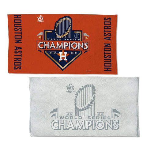 Houston Astros 2022 World Series Champions 22" x 42" On-Field Locker Room Towel - Fan Shop TODAY
