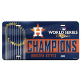 Houston Astros 2022 World Series Champions Mirror Acrylic License Plates - Fan Shop TODAY