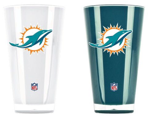 Miami Dolphins Insulated Tumblers - Set of 2 (20 oz) - Fan Shop TODAY