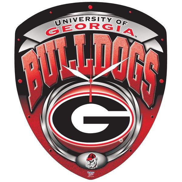 Georgia Bulldogs NCAA HD Wall Clock 13" - Fan Shop TODAY