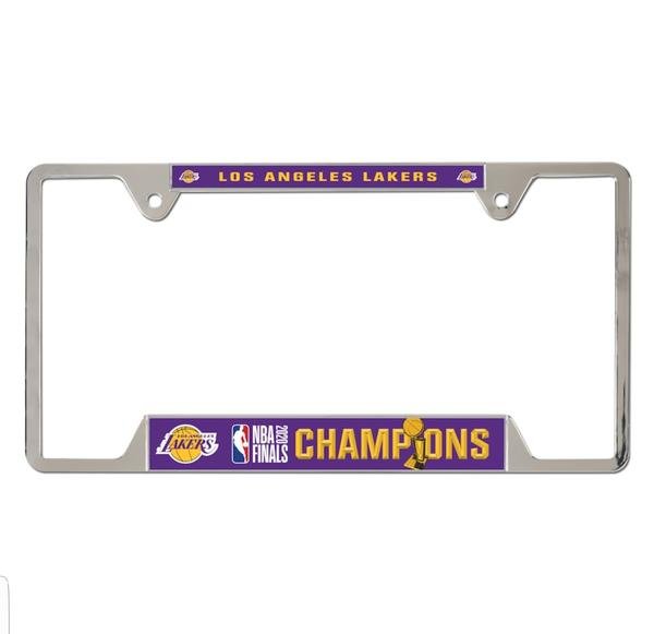 Los Angeles Lakers 2020 NBA Champions Metal License Plate Frame - Fan Shop TODAY
