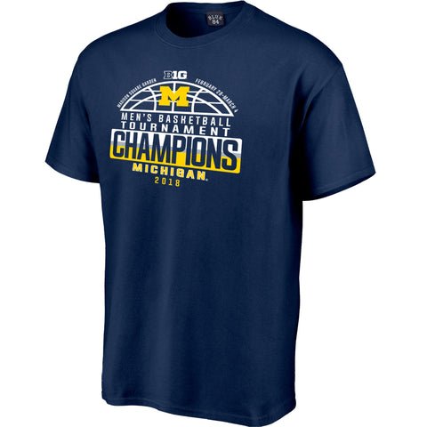 Michigan Wolverines 2018 Big Ten Men's Basketball Conference Champions T-Shirt - Fan Shop TODAY